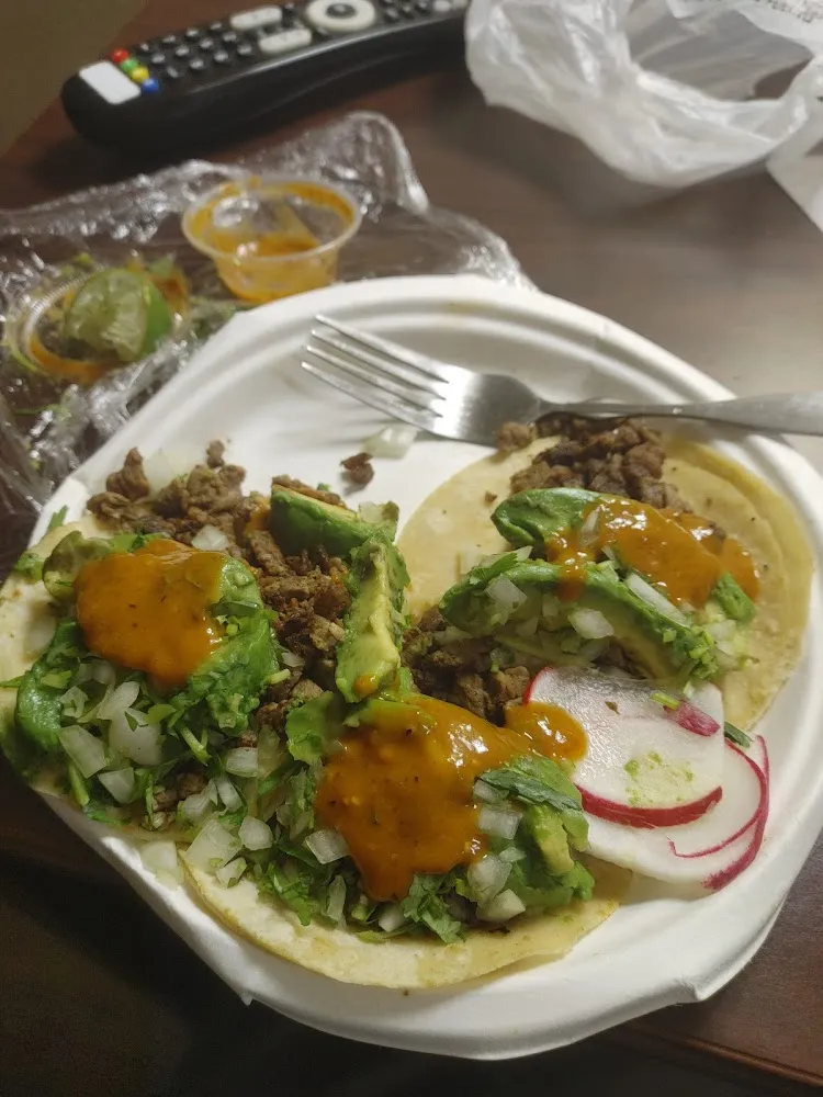 Carne Asada Tacos with Avocado Slices